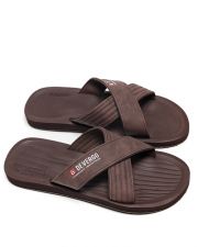 BROWN MEN'S SLIDES - DANNY