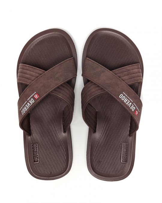BROWN MEN'S SLIDES - DANNY DE25SS2013EV RE