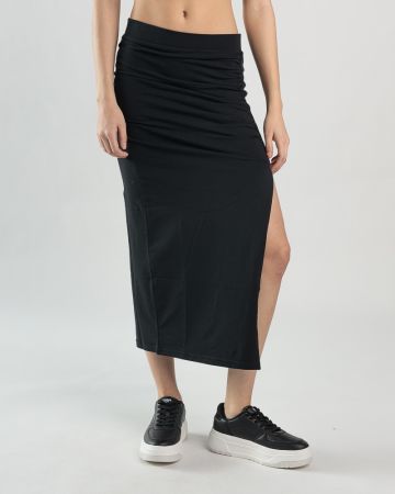 BLACK WOMEN'S SKIRT 2D25SS1560SK0205