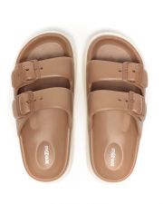 BROWN WOMEN'S SLIDES - SYDNEY