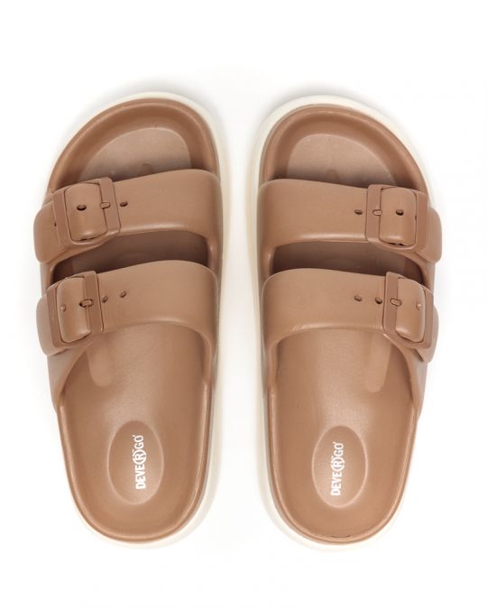 BROWN WOMEN'S SLIDES - SYDNEY DE25SS2582EV PN