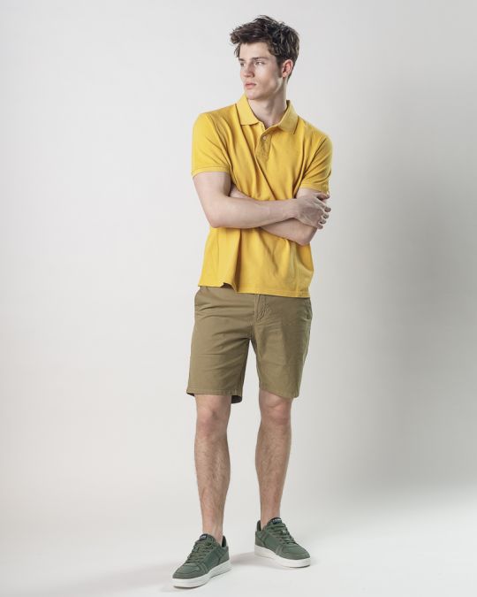 YELLOW MEN'S T-SHIRT 1D25SS4009SS2406