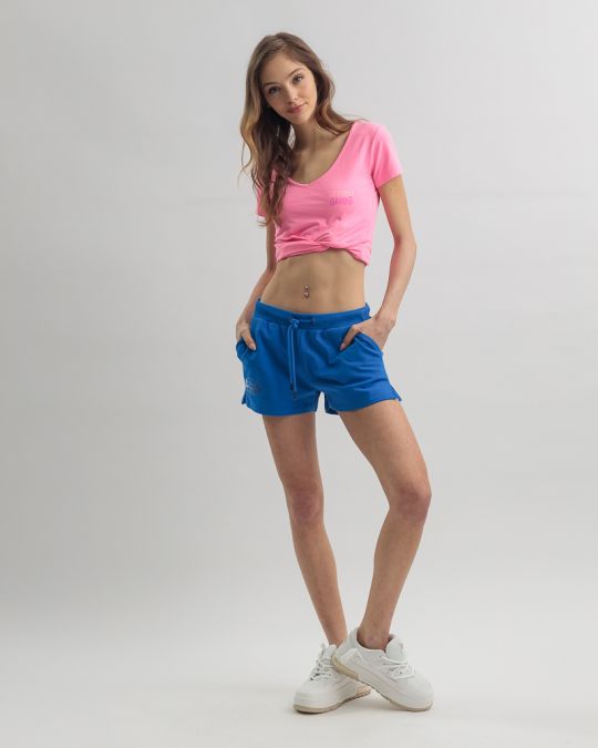 BLUE WOMEN'S SHORTS 2D25SS1552SP0705