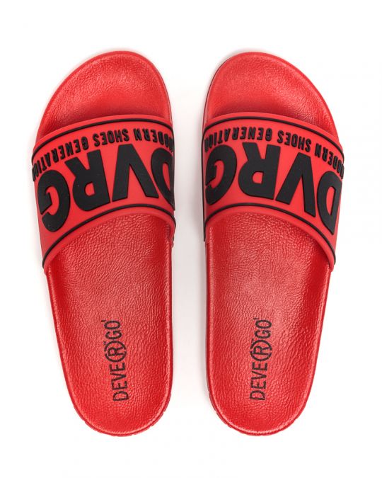 RED MEN'S SLIDES - BEACH DE25SS2018TP SY