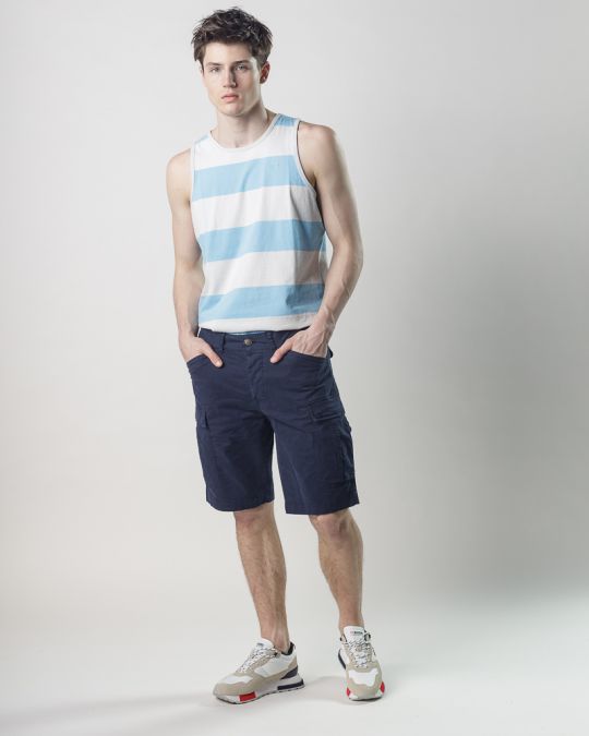 BLUE MEN'S SHORTS 1D25SS1015MP6106