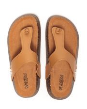 BROWN WOMEN'S SLIDES - PATRICIA