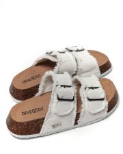 WHITE WOMEN'S SLIDES - PAULINA