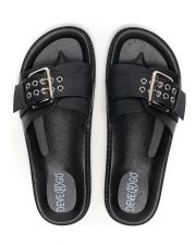 SILVER WOMEN'S SLIDES - CELINA