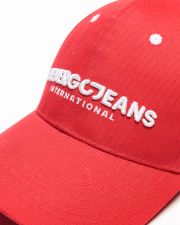 RED MEN'S BASEBALL CAP