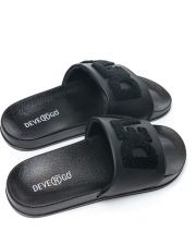 BLACK WOMEN'S SLIDES - CARAVELLA FROTTY