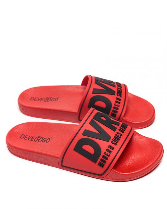 RED MEN'S SLIDES - BEACH DE25SS2018TP SY