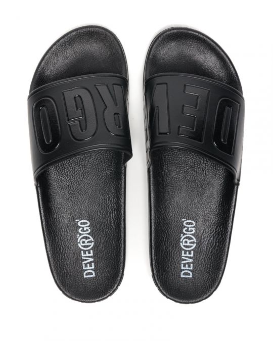 BLACK MEN'S SLIDES - CARAVEL DE25SS2026PU SY