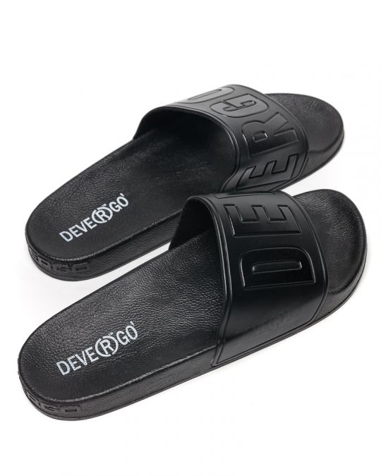 BLACK MEN'S SLIDES - CARAVEL DE25SS2026PU SY