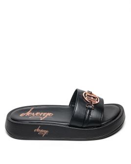 BLACK WOMEN'S SLIDES - SHARON DE25SS2521PU SY