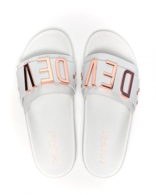 WHITE WOMEN'S SLIDES - CARAVELLA LETTERS DE25SS2526LT SY