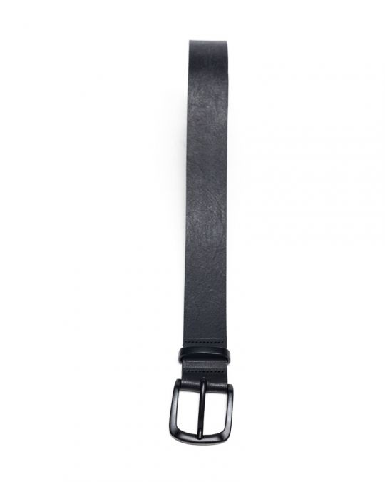 BLACK MEN'S LEATHER BELT 1D25FW8094BL2100