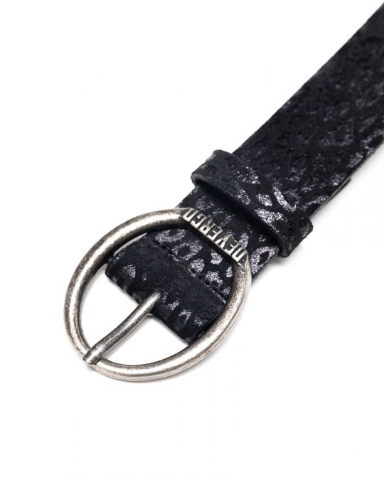 BLACK WOMEN'S LEATHER BELT 2D25FW8581BL2100