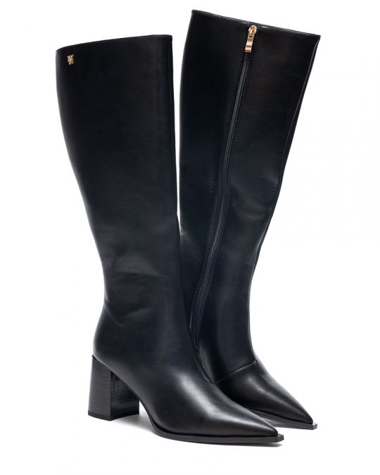 BLACK WOMEN'S HIGH HEELED BOOTS - LUCIA DE25FW6554PU SH