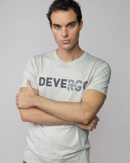 GREY MEN'S SHORT SLEEVE T-SHIRT 1D25FW4043SS0105