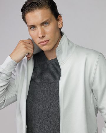 GREY MEN'S ZIP SWEATER 1D25FW4092KA0701