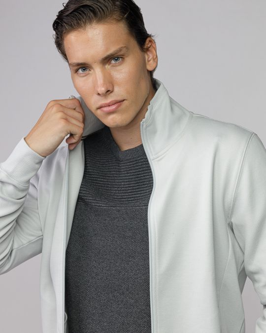 GREY MEN'S ZIP SWEATER 1D25FW4092KA0701