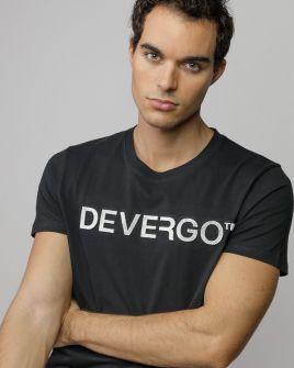 BLACK MEN'S SHORT SLEEVE T-SHIRT 1D25FW4044SS0105