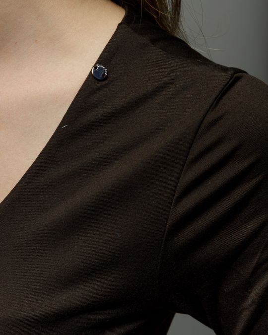 BROWN WOMEN'S LONG SLEEVE BODYSUIT 2D25FW4565BD0205