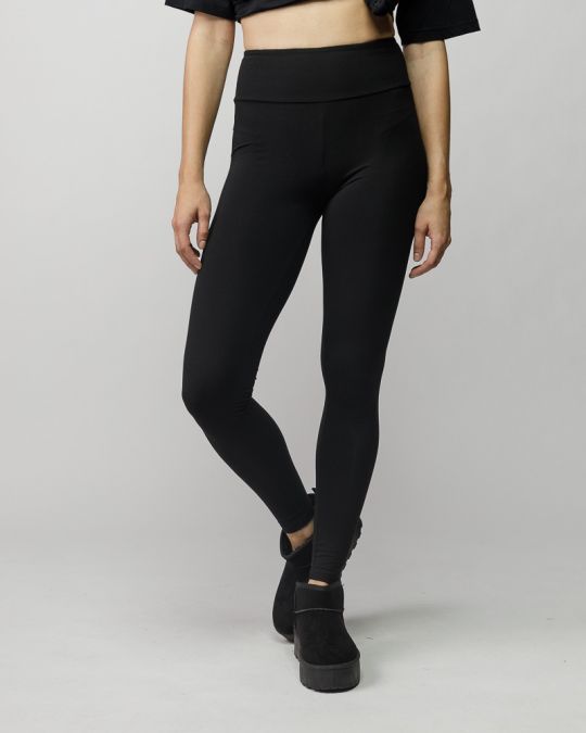BLACK WOMEN'S LEGGINGS 2D25FW1572LP0201