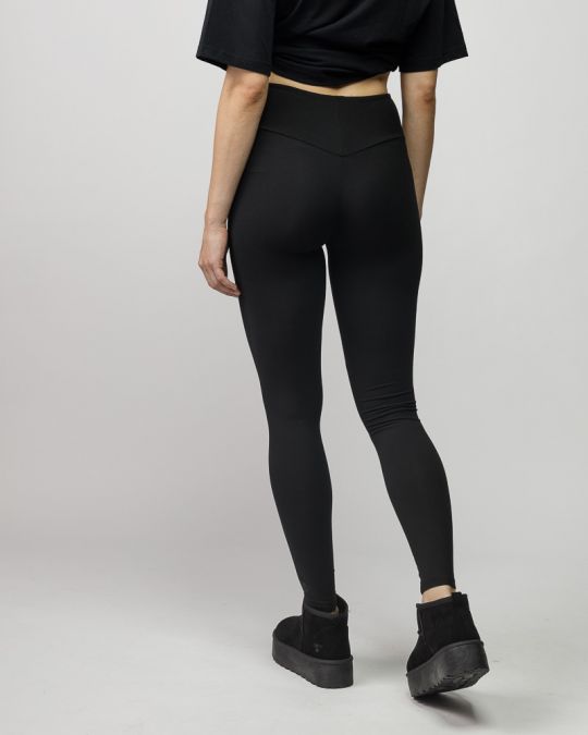 BLACK WOMEN'S LEGGINGS 2D25FW1572LP0201