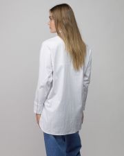 WHITE WOMEN'S LOOSE SHIRT