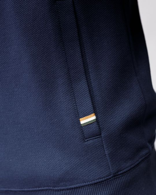 BLUE MEN'S ZIP SWEATER 1D25FW4092KA0701