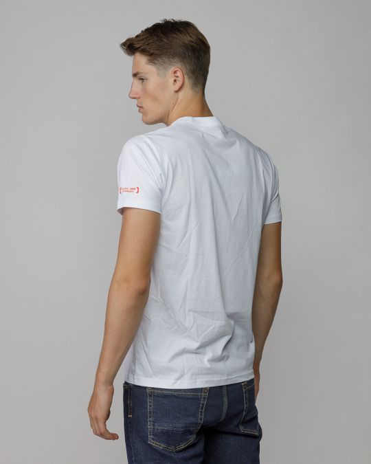 WHITE MEN'S SHORT SLEEVE T-SHIRT 1D25FW4027SS0105