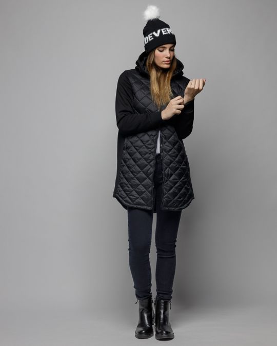 BLACK WOMEN'S TRANSITIONAL COAT 2D25FW7581KA1600