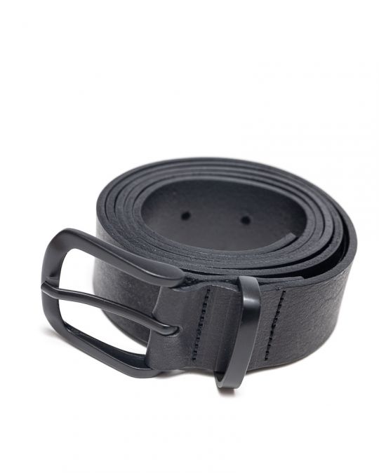 BLACK MEN'S LEATHER BELT 1D25FW8094BL2100