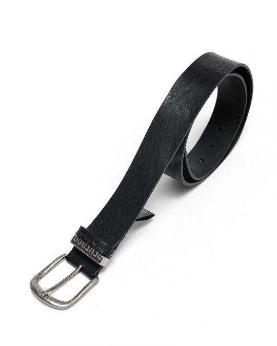 BLACK MEN'S LEATHER BELT 1D25FW8095BL2100