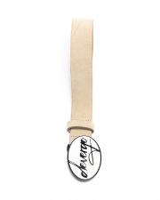 BEIGE WOMEN'S LEATHER BELT