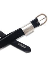 BLACK WOMEN'S LEATHER BELT