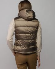 GREY WOMEN'S HOODED VEST