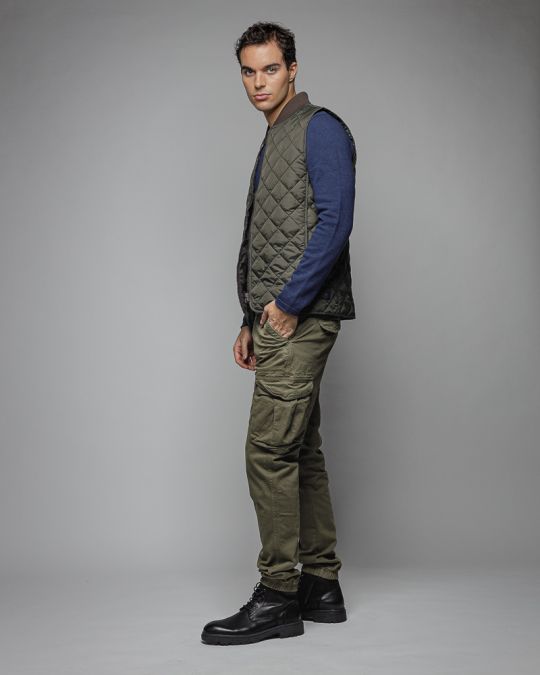 KHAKI MEN'S VEST 1D25FW7001SL1600