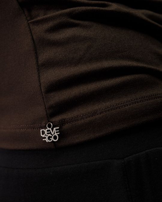 BROWN WOMEN'S LONG SLEEVE T-SHIRT 2D25FW4564LS0205