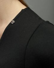 BLACK WOMEN'S LONG SLEEVE BODYSUIT