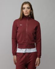BORDEAUX WOMEN'S ZIP SWEATER