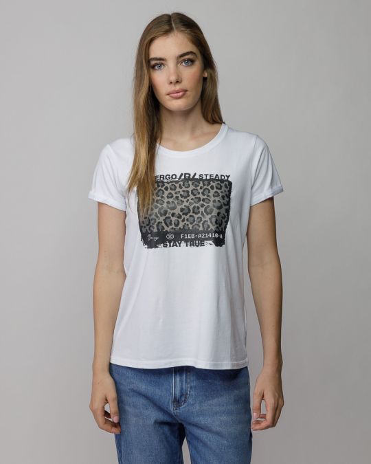 WHITE WOMEN'S SHORT SLEEVE T-SHIRT 2D25FW4522SS0224