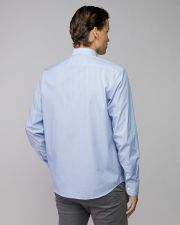 BLUE MEN'S COTTON SHIRT
