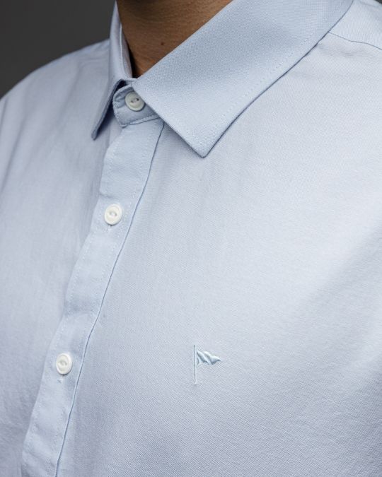 BLUE MEN'S OXFORD SHIRT 1D25FW5010LS1301