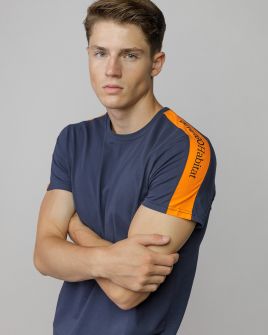 BLUE MEN'S SHORT SLEEVE T-SHIRT 1D25FW4050SS0205