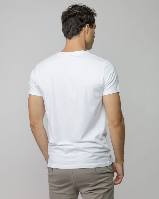 WHITE MEN'S SHORT SLEEVE T-SHIRT 1D25FW4040SS0205