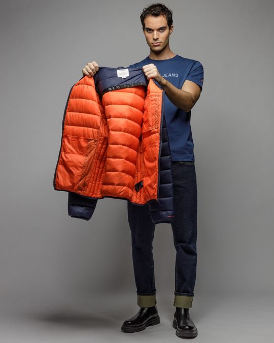 BLUE MEN'S COAT 1D25FW3039KA1600