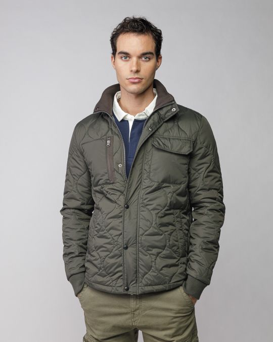 KHAKI MEN'S TRANSITION COAT 1D25FW3040KA1600