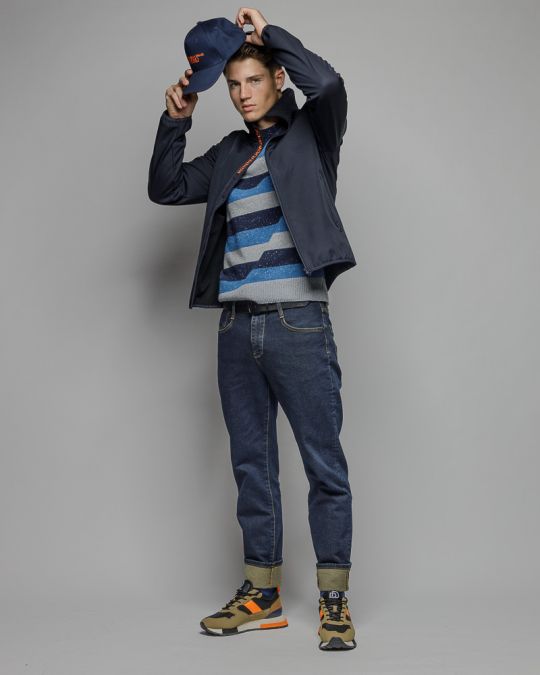 BLUE MEN'S TRANSITION COAT 1D25FW7016KA1200